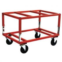 Carrello Per Pallet Rosso 1200 X800x650mm Max Alt. 830mm - Manutan