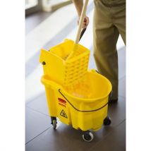 Secchio Con Strizzatore Laterale-wavebrake-33l-rubbermaid