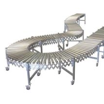 Somefi - Trasportatore estensibile a rulli - 500mm Larghezza 3800-8300mm Lunghezza 80 kg/m² Carico Max