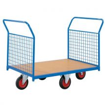 Fimm - Carrello Modulare Blu - Pannello A Griglia - 2 Sponde - Portata 500 Kg
