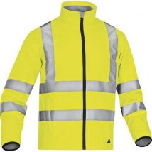 Delta Plus - Giacca Softshell Poliestere Con 3 Strati Laminati - Giallo Fluo - Taglia : L