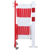 Crash Stop - Barriera Allungabile Rosso-bianco 4m Paletto 70x70 Mm