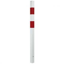 Crash Stop - Paletto Quadrato Da Fissare 70x70 1400 Mm Rosso-bianco