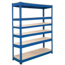 Scaffalatura Manutan Rapid 1 2440x1525x610 6 Rip Truciol Blu - Manutan