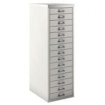Bisley - Armadio A 15 Cassetti Grigio Testurizzato