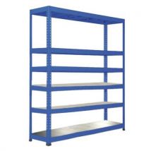 Manutan Expert - Scaffalatura Manutan Rapid 1 2440x1525x915 6 Ripiani Met Blu