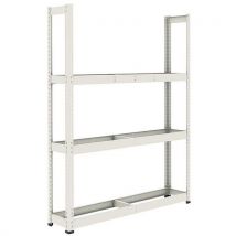 Scaffalatura Pneumat Rapid 1 1980x1525x455-3 Ripiani-grigio - Manutan
