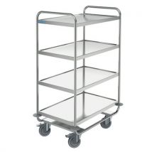 Hupfer - Carrello Di Servizio Inox 4 Ripiani 800x500 Mm - Portata 200 Kg