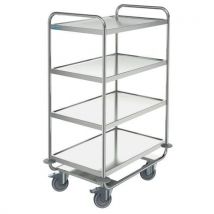 Hupfer - Carrello Di Servizio Inox 4 Ripiani 1000x600 Mm Portata 200 Kg