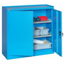 MG Magrini - Armadio 1000x400x1000h Mm Con Ante. Colore Blu Ral 5015