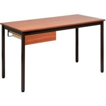 Tavolo Da Riunione 130x65 Ripiano Faggio/gambe Nere - Manutan