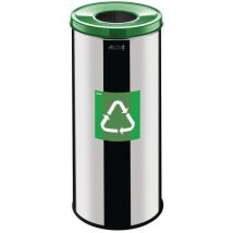 Alda - Pattumiera Metallica Prestige Eko Per La Raccolta Differenziata Da 45 L Verde