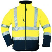 Coverguard - Giacca Softshell Ad Alta Visibilità Taglia Xxl Blu