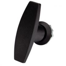 Emka - Maniglia A T Poliammide Nera Senza Cilindro Barillet