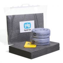 Pig - Kit Assorbenti Universali In Sacco Con Chiusura A Clip 265l