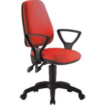 Sedia Leda Ignifugo Rosso No Bracc - Manutan