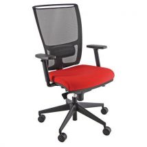 Sedia Zoe Fili Di Luce Rosso Base Nero Bracc.opz. - Manutan