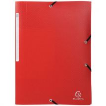 Lotto di 50 Cartelletta Con Elastici 3 Lembi Pp Opak - A4