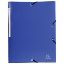 Lotto di 50 Cartelletta Con Elastico 3 Lembi In Polipropilene 5/10 Opaco - A4