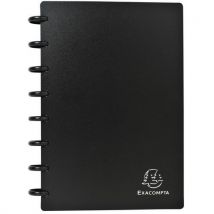 Lotto di 5 Porta Biglietti Da Visita Ad Anelli A5 Nero - Exacompta