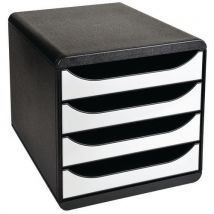 Exacompta - Big Box Classic Nero/bianco Glossy
