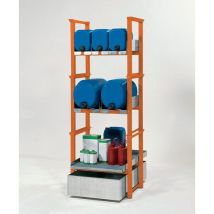 Supporto Stoccaggio Fusti - Vasca Ritenzione - 600x835x790mm - Max 350kg Dinamico