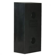 Wattelez - Paracolpi Banchina Pargom 400 Mm X 140 Mm X 200 Mm Nero