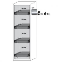 Asecos - Armadio Di Sicurezza S-classic-90 S90.196.060.wdas Bianco