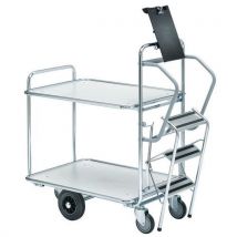 Ergobjorn - Carrello Con Scala - 2 Ripiani 850 X 620 Mm - 300 Kg
