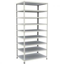 Scaffalatura Archivi Rapid 2 1980x915x610 9 Rip Met Grigio - Manutan