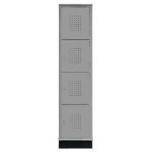 Armadio Casellario 4 Vani 1 Colonna 40x50x175h Grigio - Manutan