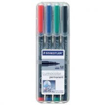 Staedtler - Assortimento Pennarelli Lumocolor Tratto: 08 Mm - Confezione Da 4