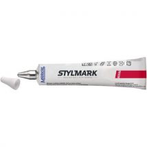 Markal - Pennarello A Vernice Per Uso Industriale - Stylmark 3 Mm - Bianco
