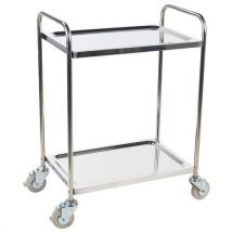 Carrello Inox 2 Ripiani 100 Kg Manutan - Manutan