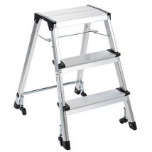 Scaletta Ad Accesso Singolo Pieghevole - 3 Gradini - Manutan - Manutan