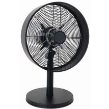 Manutan Expert - Ventilatore da Tavolo 30 cm - 3 Velocità Oscillante Nero - Potenza 35W Silenzioso