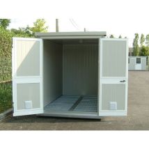 Container ATEX con Vasca Raccolta - Acciaio PU Alluminio - 413x240x265 cm