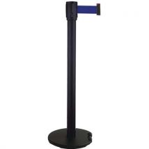 Paletto Nero Con Nastro Blu 5 M Base Con Rotelle Nera - Manutan