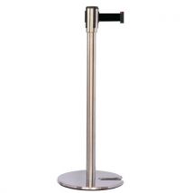 Paletto Cromato Con Nastro Nero 2 M Base Impilabile Cromata - Manutan