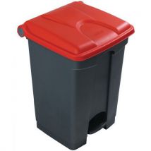 Contenitore Per Rifiuti Step-on Grigio E Rosso 45l - Manutan - Manutan