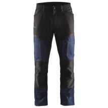 Blaklader - Pantaloni Di Servizio Elasticizzati Blu Scuro/nero 44