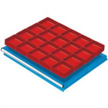 MG Magrini - Suddivisione Cassetti Officina - 20 Vaschette 150x150mm H50mm - Organizzazione Spazi