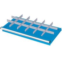 MG Magrini - Suddivisione Cassetti H200 mm 54x27 - 5 Div Fessurati 12 Div Trasversali - Mobili da Officina