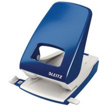 Leitz - Perforatrice Da Scrivania 5138 Colore:blu Sicurezza Testa