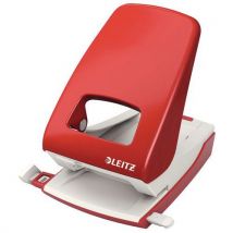 Leitz - Perforatrice Da Scrivania 5138 Colore:rosso Sicurezza Testa
