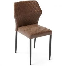 Sedia Impilabile Louis Cognac Similpelle - Manutan