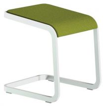 Quadrifoglio - Sgabello Basso C-stool - Bianco E Verde - Quadrifoglio