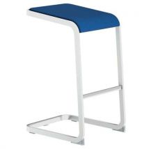 Quadrifoglio - Sgabello Alto C-stool - Bianco E Blu - Quadrifoglio