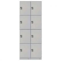 Armadietto In Plastica 8 Scomparti/2 Colonne - Grigio - Manutan