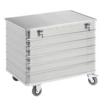 Gmohling - Carrello Contenitore In Alluminio - Portata Da 415 L
